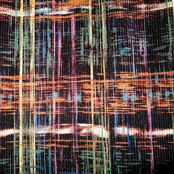 Plisse Black Mulicolor Tank Size Size L - Picture 3 of 5